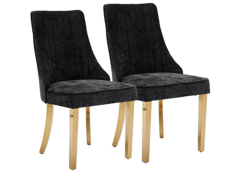 SeedWave Esszimmerstuhl Chenille 2er-Set Küchenstuhl, Hohe Rückenlehne & Verstellbaren Fußpads, Polsterstuhl mit Edelstahlfüßen, geschwungener Rücklehne SeedWave Esszimmerstuhl Chenille 2er-Set Küchenstuhl, Hohe Rückenlehne & Verstellbaren Fußpads, Polsterstuhl mit Edelstahlfüßen, geschwungener Rücklehne von SeedWave