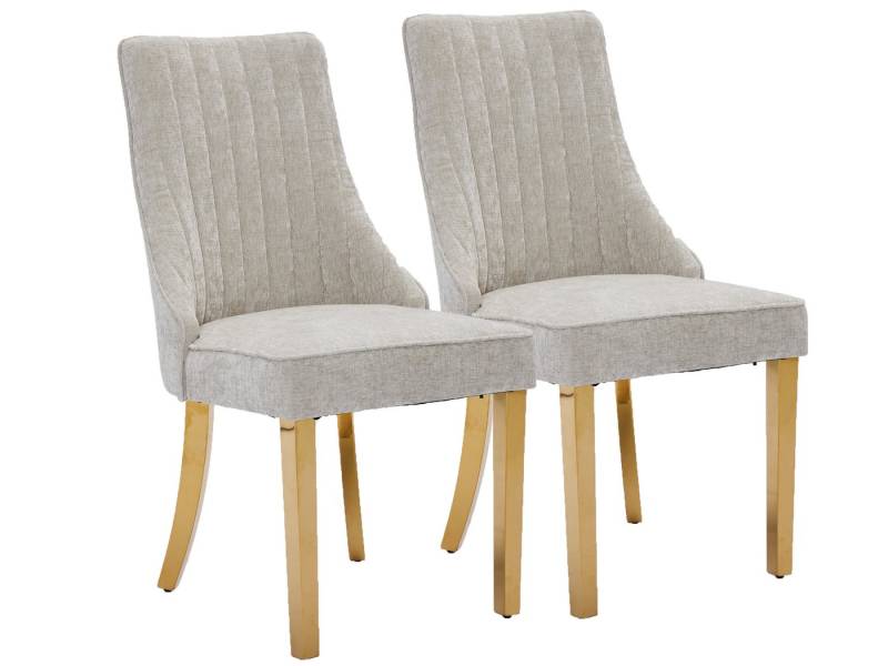 SeedWave Esszimmerstuhl Chenille 2er-Set Küchenstuhl, Hohe Rückenlehne & Verstellbaren Fußpads, Polsterstuhl mit Edelstahlfüßen, geschwungener Rücklehne SeedWave Esszimmerstuhl Chenille 2er-Set Küchenstuhl, Hohe Rückenlehne & Verstellbaren Fußpads, Polsterstuhl mit Edelstahlfüßen, geschwungener Rücklehne von SeedWave