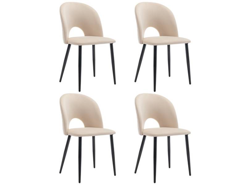SeedWave Esszimmerstuhl Gepolsterte Stühle mit Rückenlehne und verstellbaren Füßen, Rautenmuster,Metallrahmen,Samt Esszimmerstühle 2er Set/ 4er Set von SeedWave