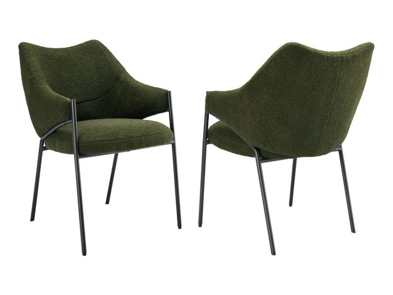 SeedWave Esszimmerstuhl Moderner Esszimmerstuhl, Gepolsterter Rückenlehne und Armlehne, 1er set/ 2er set,Einzigartigem Design,Kuscheligem Sherpa-Stoff von SeedWave