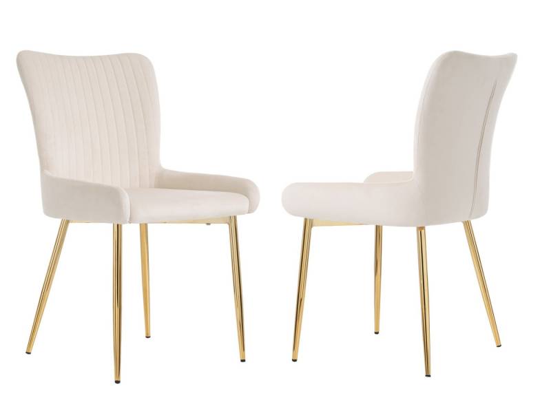 SeedWave Esszimmerstuhl Samt-Esszimmerstuhl mit Metallbeine, 2er-Set, geschwungene Rückenlehne, Minimalistischer Küchenstuhl mit rutschfesten Füßen,bis 150kg SeedWave Esszimmerstuhl Samt-Esszimmerstuhl mit Metallbeine, 2er-Set, geschwungene Rückenlehne, Minimalistischer Küchenstuhl mit rutschfesten Füßen,bis 150kg von SeedWave