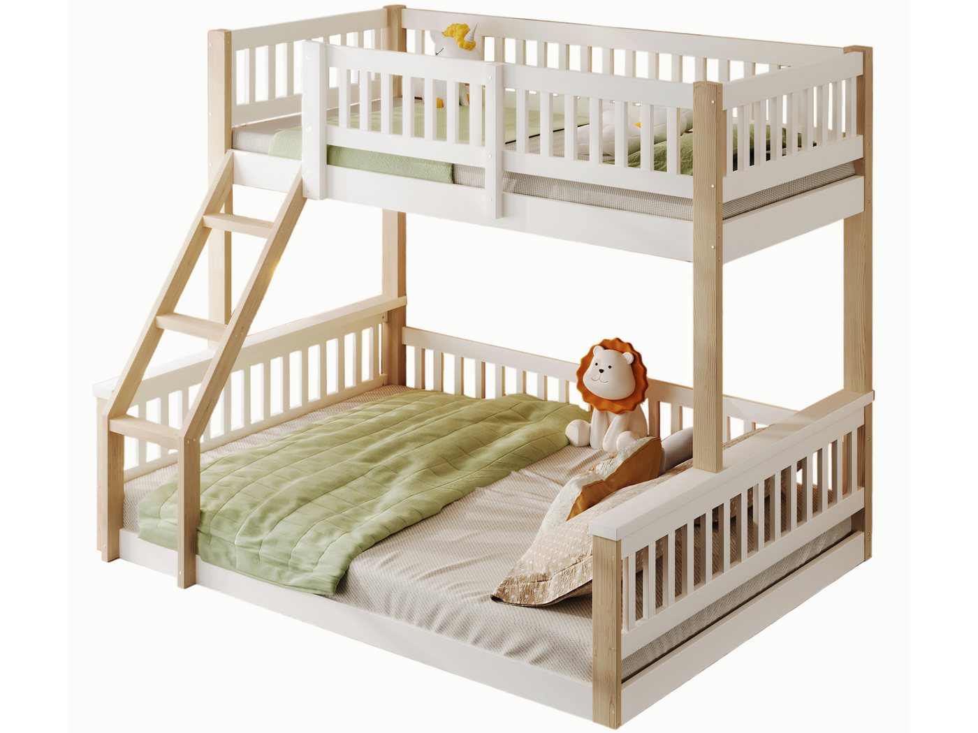 SeedWave Etagenbett Modernes Holzbett mit 2 Liegeflächen, Schutzgeländern, 90/140 x 200cm SeedWave Etagenbett Modernes Holzbett mit 2 Liegeflächen, Schutzgeländern, 90/140 x 200cm von SeedWave