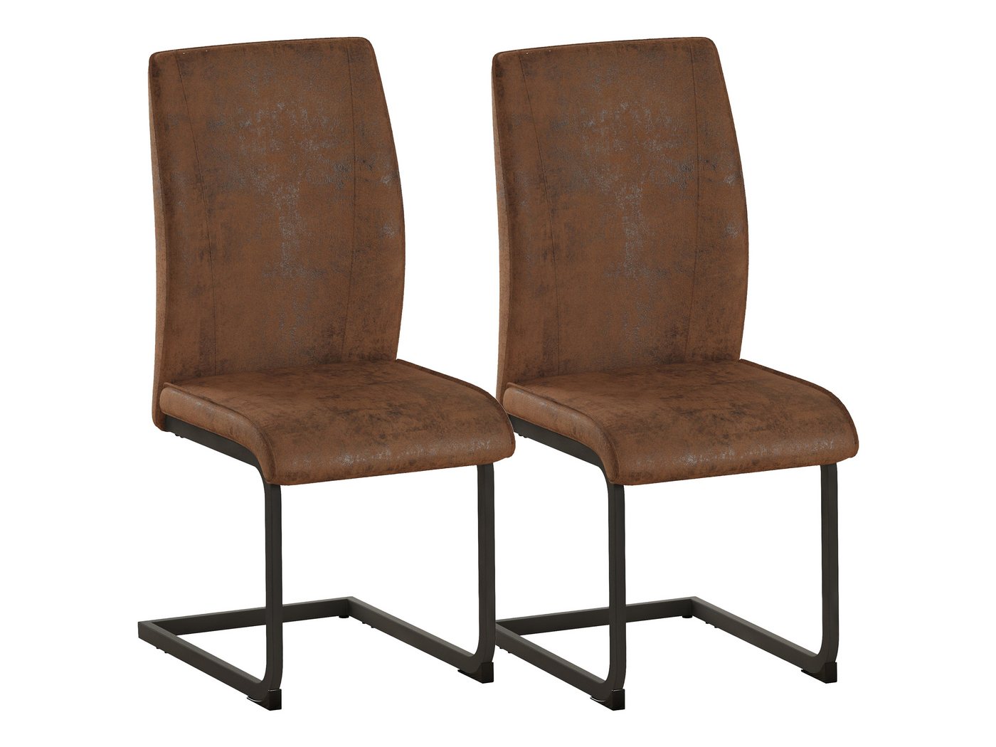 SeedWave Freischwinger 2er Set Esszimmerstühle, Kunststoff Polsterstuhl aus Metallgestell, Anti-Rutsch-Pads SeedWave Freischwinger 2er Set Esszimmerstühle, Kunststoff Polsterstuhl aus Metallgestell, Anti-Rutsch-Pads von SeedWave