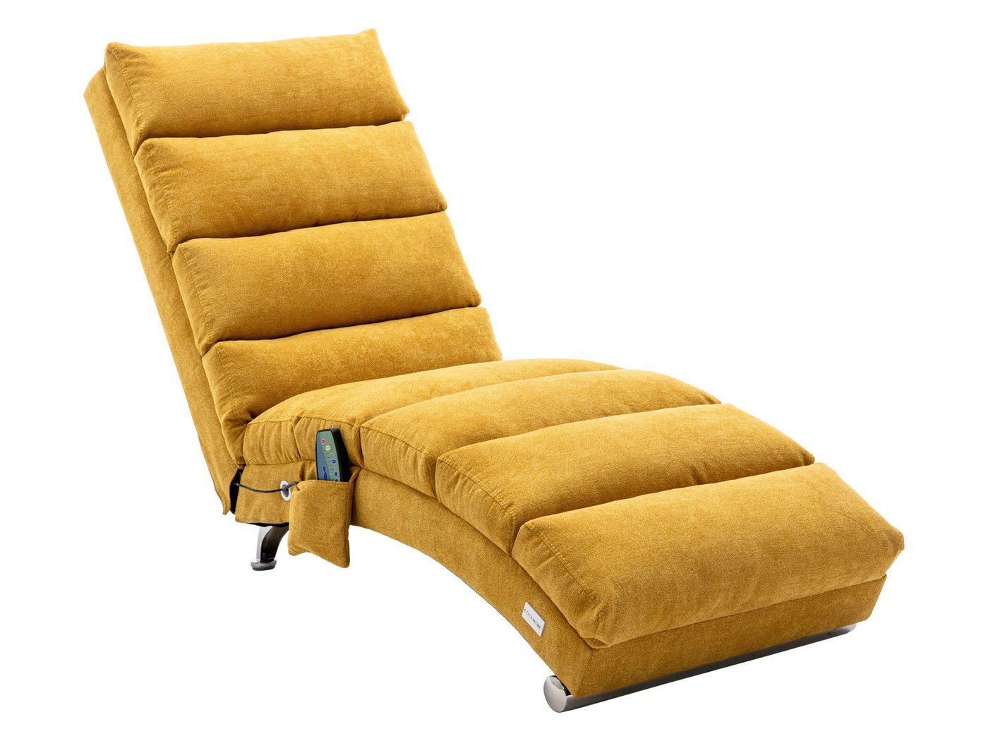 SeedWave Loungesessel mit 140° Kurve, 5 Massagefunktionen (Puls, Druck, Welle, Auto, Normal), Seitentasche, Leinenstoff, Max. Belastung 250 kg, Legierungsrahmen von SeedWave