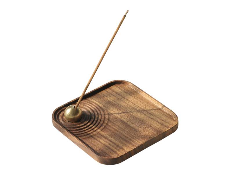 SeedWave Räucherstäbchen-Halter Magnetischem Räucherstäbchenhalter, Holz Ripple Räucherstäbchen Halter von SeedWave