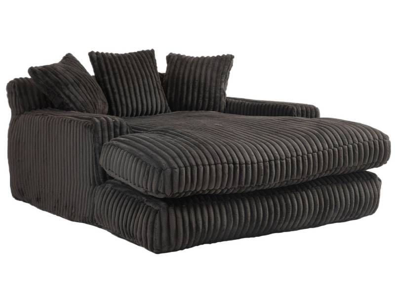 SeedWave Schlafsofa mit 3 Kissen, Cordstoff, Memory Foam Füllung, Ergonomisches Design, Doppelsitzer-Schlafsofa-Form, 150 kg Tragkraft, Ideal für Entspannen von SeedWave
