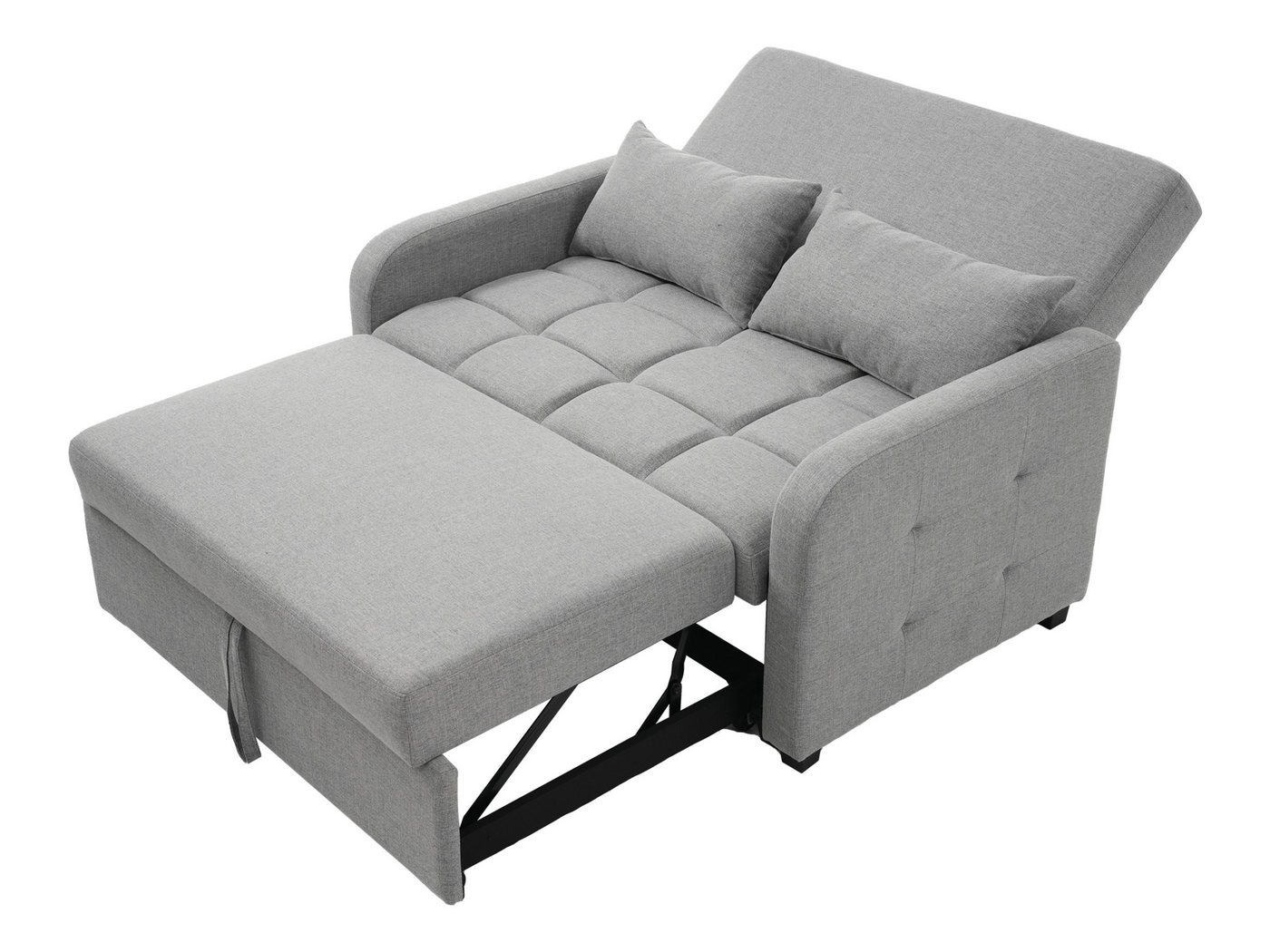 SeedWave Schlafsofa mit ausziehbarer Matratze, verstellbare Rückenlehne 105°/138°/180°, 2 Kissen, 180x127 cm Doppelbett, Leinenstoff, platzsparen SeedWave Schlafsofa mit ausziehbarer Matratze, verstellbare Rückenlehne 105°/138°/180°, 2 Kissen, 180x127 cm Doppelbett, Leinenstoff, platzsparen von SeedWave