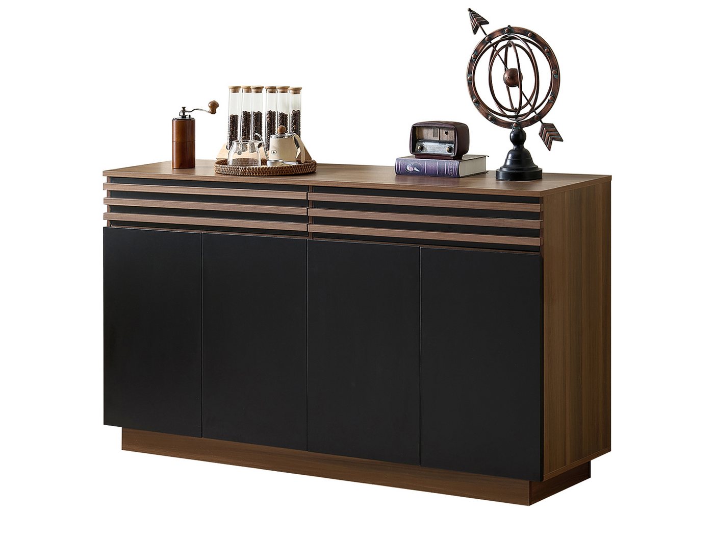 SeedWave Sideboard Bodenstehende Kommode, 4 Schranktüren, 2 Schubladen in Konstrastfarben, 4 Staufächer inkl. 2 höhenverstellbare Einlegeböden, Kippschutz-Set SeedWave Sideboard Bodenstehende Kommode, 4 Schranktüren, 2 Schubladen in Konstrastfarben, 4 Staufächer inkl. 2 höhenverstellbare Einlegeböden, Kippschutz-Set von SeedWave