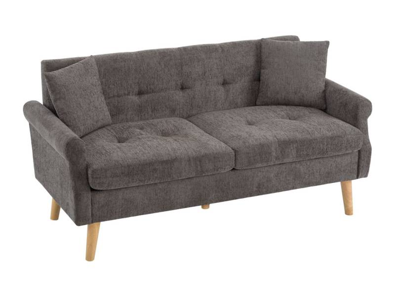 SeedWave Sofa 2-Sitzer-Sofa aus Chenille mit 15cm dicken Polstern, 2 Chenille-Kissen, Leichtem Design und Modernem Minimalistischem Stil von SeedWave