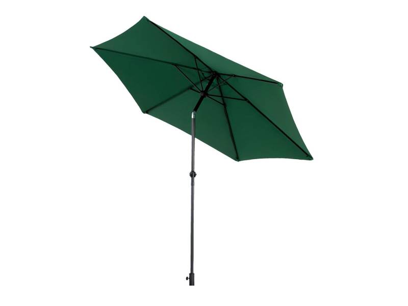 SeedWave Sonnenschirm mit wasserdichtem Polyester, 360°Drehung, einfache Kurbel, 264x264 cm, stabiler 12-Rippenrahmen, für Balkon, Garten oder Strand von SeedWave
