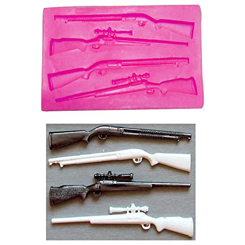 1xGewehr Maschinenpistole Silikon Form für DIY Cupcake Topper Dekoration Eiswürfel Schokolade Pudding Kristall Handarbeit Eiscreme Gummi Paste Gelee Shots Seife Form Fondant Form Desserts Süßigkeiten 1xGewehr Maschinenpistole Silikon Form für DIY Cupcake Topper Dekoration Eiswürfel Schokolade Pudding Kristall Handarbeit Eiscreme Gummi Paste Gelee Shots Seife Form Fondant Form Desserts Süßigkeiten von Seedomes
