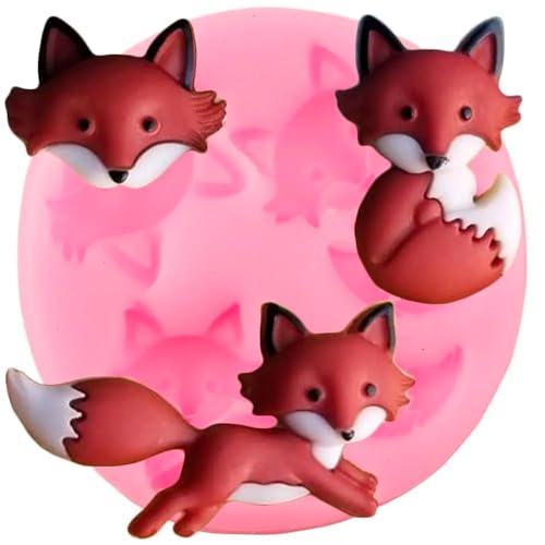 3D-süßer Fuchskopf Silikonform für DIY Süßigkeiten Gelee Shots Pudding Fondant Form Schokolade Desserts Seife Form Eiswürfel Cupcake Topper Dekoration Kristall Gum Paste Handgemachte Eiscreme 3D-süßer Fuchskopf Silikonform für DIY Süßigkeiten Gelee Shots Pudding Fondant Form Schokolade Desserts Seife Form Eiswürfel Cupcake Topper Dekoration Kristall Gum Paste Handgemachte Eiscreme von Seedomes