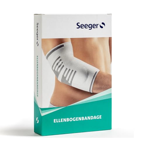 Seeger Basic Ellenbogenbandage – Orthopädische Kompressionsbandage bei Tennisarm & Schmerzen, Für Links & Rechts, Atmungsaktiv und Hautfreundlich, für Sport & Alltag, 20 cm, Made in Germany Seeger Basic Ellenbogenbandage – Orthopädische Kompressionsbandage bei Tennisarm & Schmerzen, Für Links & Rechts, Atmungsaktiv und Hautfreundlich, für Sport & Alltag, 20 cm, Made in Germany von Seeger