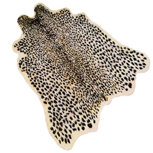 Seek4comfortable Teppich mit Leopardenmuster, niedlicher Gepard, Rindsleder, Tierdruck, für Zuhause, Büro, Wohnzimmer, Schlafzimmer Seek4comfortable Teppich mit Leopardenmuster, niedlicher Gepard, Rindsleder, Tierdruck, für Zuhause, Büro, Wohnzimmer, Schlafzimmer von Seek4comfortable