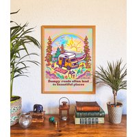 Beautiful Places Poster // Van Kunstdruck - Reise, Trippy, Groovy Lebendige Wanddekoration Beautiful Places Poster // Van Kunstdruck - Reise, Trippy, Groovy Lebendige Wanddekoration von SeeknRevel
