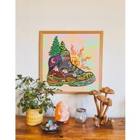 Hiking Poster // Natur Art Print - Boot, Landschaft, Gute Laune Stimmungsvolle Wanddekoration Hiking Poster // Natur Art Print - Boot, Landschaft, Gute Laune Stimmungsvolle Wanddekoration von SeeknRevel