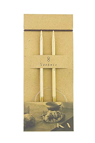 KA Bamboo Knitting Needle 16" Circular Size 15 KA04295 Rundstricknadeln, Nylon, Beige, 40 cm x 10 mm KA Bamboo Knitting Needle 16" Circular Size 15 KA04295 Rundstricknadeln, Nylon, Beige, 40 cm x 10 mm von Seeknit