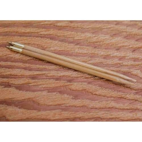 Seeknit KA58786 Stricken Nadeln Spitze, Bamboo, Beige, 12.5cm, 4mm, Schraubengröße M2, 2 Count von Seeknit