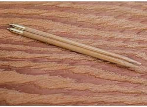Seeknit KA58788 Stricken Nadeln Spitze, Bamboo, Beige, 12.5cm, 5mm, Schraubengröße M2, 2 Count von Seeknit