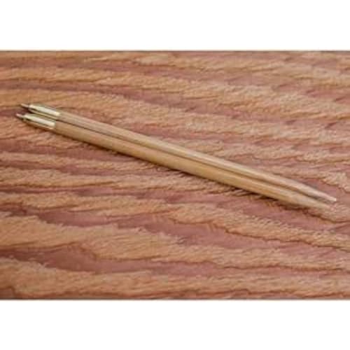 Seeknit KA58801 Stricken Nadeln Spitze, Bamboo, Beige, 14cm, 3.25mm, Schraubengröße M1.8, 2 Count von Seeknit