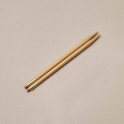 Seeknit KA58802 Stricken Nadeln Spitze, Bamboo, Beige, 14cm, 3.5mm, Schraubengröße M2, 2 Count von Seeknit