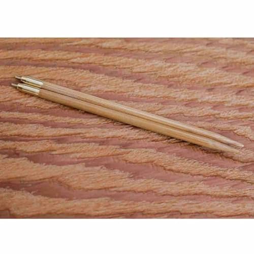 Seeknit KA58811 Stricken Nadeln Spitze, Bamboo, Beige, 14cm, 8mm, Schraubengröße M4, 2 Count von Seeknit