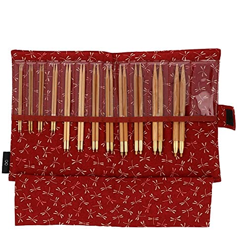 Seeknit KA58910-02 Rundstricknadeln Set, Bamboo, Rot, Standard von Seeknit