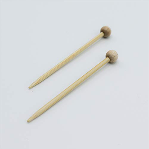 Seeknit - Seeknit Bambus (6,5 cm) Shirotake Mini -Stricknadel - 1 Set von 2 Nadeln von Seeknit