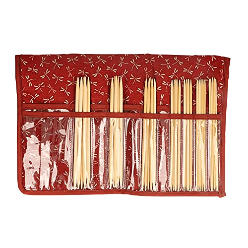 Seeknit - Seeknit Shirotake Red (15 cm) Doppelpointierte Nadel Vollessatz - 1 Stück von Seeknit