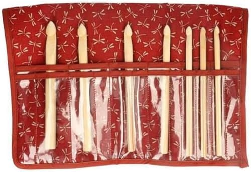 Seeknit - Seeknit Shirotake Red (20 cm) Doppelpointierte Nadel -Set kleiner Größe - 1 Stück von Seeknit