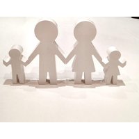 Figuren Familie Gips Weiß Deko Set Minimalistisch Geschenk Modern Skandi Handarbeit Figuren Familie Gips Weiß Deko Set Minimalistisch Geschenk Modern Skandi Handarbeit von SeelenGussGipsdesign