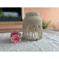 Makramee Windlicht Makramee Windlicht von Seelenbalance