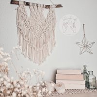 Makramee Wandbehang . Wandschmuck von Seelenverknuepft