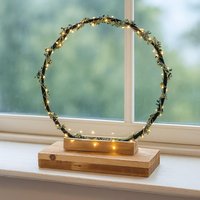 Handgemachte Deko Lampe Mit Led Lichterkette & Blumen - Boho Licht Für Fensterbank U. Wohnzimmer, Home Accessories von Seelenverwandte