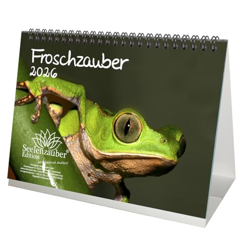Froschzauber Frösche DIN A5 Tischkalender für 2026 Frosch - Seelenzauber Froschzauber Frösche DIN A5 Tischkalender für 2026 Frosch - Seelenzauber von Seelenzauber