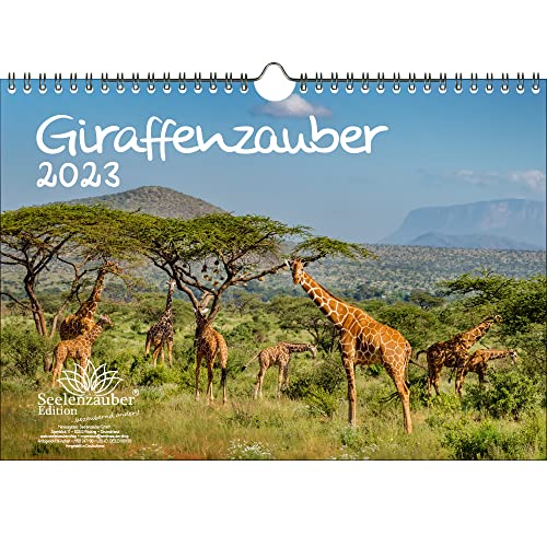 Giraffenzauber DIN A4 Kalender für 2023 Giraffen - Seelenzauber von Seelenzauber