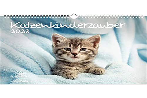 Katzenkinderzauber DIN A3 Kalender für 2023 Katzenkinder Katzenbabys - Seelenzauber, mehrfarbig, KN2023-3W-0008-D-0 von Seelenzauber