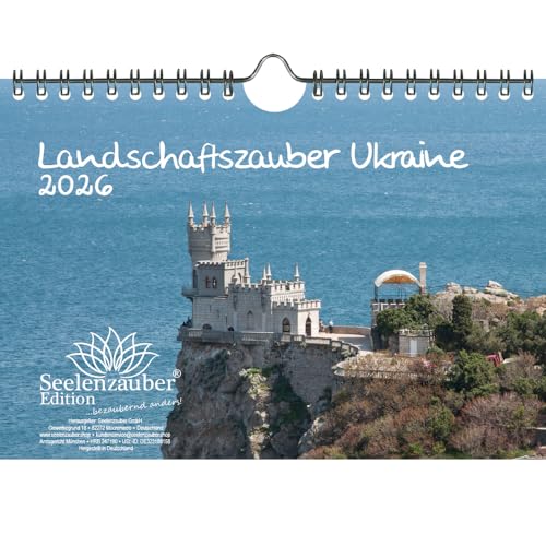 Landschaftszauber Ukraine DIN A5 Kalender für 2026 Ukraine Kiew Stadt und Land - Set-Inhalt: 1x Kalender, 1x Weihnachtsanhänger (insgesamt 2 Teile) von Seelenzauber