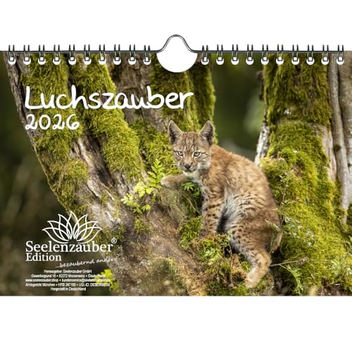 Luchszauber DIN A5 Kalender für 2026 Luchs - Seelenzauber Luchszauber DIN A5 Kalender für 2026 Luchs - Seelenzauber von Seelenzauber