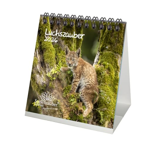 Luchszauber Tischkalender 10cm x 10cm für 2026 Luchs - Seelenzauber Luchszauber Tischkalender 10cm x 10cm für 2026 Luchs - Seelenzauber von Seelenzauber