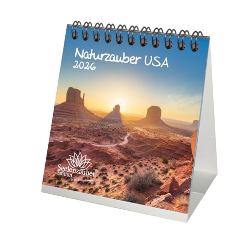 Naturzauber USA Tischkalender 10cm x 10cm für 2026 Amerika Natur Reise Land Urlaub - Seelenzauber Naturzauber USA Tischkalender 10cm x 10cm für 2026 Amerika Natur Reise Land Urlaub - Seelenzauber von Seelenzauber