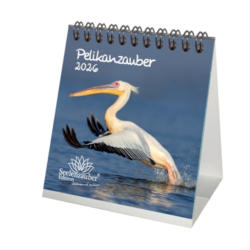 Pelikanzauber Tischkalender 10cm x 10cm für 2026 Pelikane - Seelenzauber Pelikanzauber Tischkalender 10cm x 10cm für 2026 Pelikane - Seelenzauber von Seelenzauber