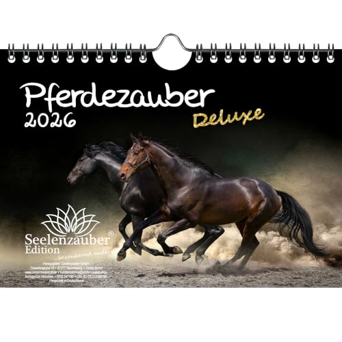 Pferdezauber DELUXE DIN A5 Kalender für 2026 Pferde - Seelenzauber Pferdezauber DELUXE DIN A5 Kalender für 2026 Pferde - Seelenzauber von Seelenzauber