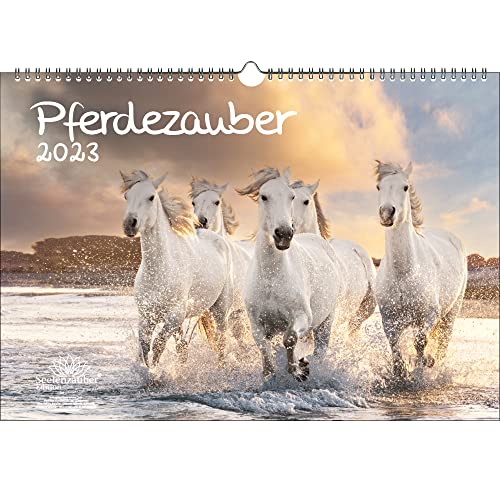 Seelenzauber Pferdezauber DIN A3 Kalender für 2023 Pferde und Fohlen, mehrfarbig, KN2023-3W-0014-D-0 von Seelenzauber