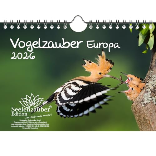 Vogelzauber Europa DIN A5 Kalender für 2026 Vogel - Seelenzauber Vogelzauber Europa DIN A5 Kalender für 2026 Vogel - Seelenzauber von Seelenzauber