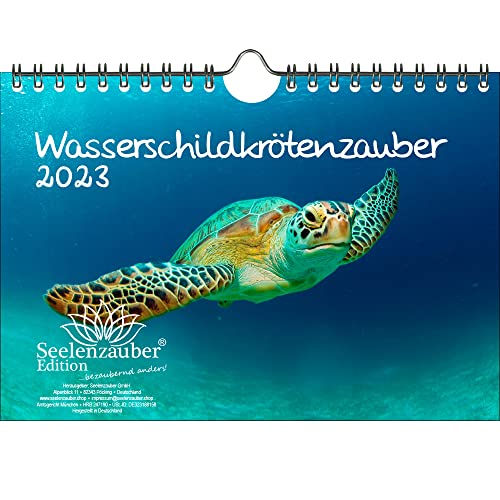 Wasserschildkrötenzauber DIN A5 Wandkalender für 2023 Wasserschildkröten - Seelenzauber von Seelenzauber