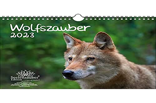 Wolfszauber DIN A4 Kalender für 2023 Wolf und Wölfe - Seelenzauber, mehrfarbig, KN2023-4W-0034-D-0 von Seelenzauber