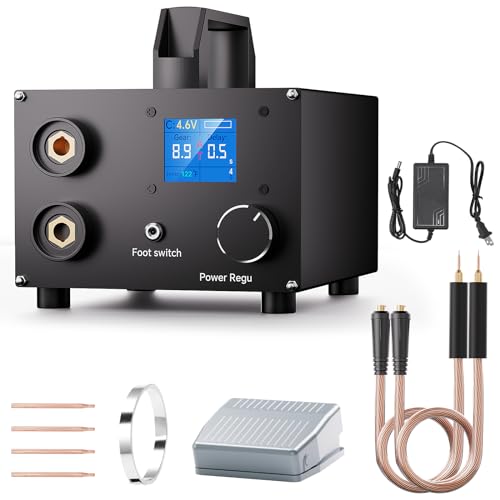 SEESII Punktschweißgerät mit Kondensator - SE-223 Punktschweißgeräte für Akkus mit Kondensator 3000 F 250 Gänge Einstellbar, Spot Welder mit 4,57 cm LCD für 0,1-0,3 mm Nickelband SEESII Punktschweißgerät mit Kondensator - SE-223 Punktschweißgeräte für Akkus mit Kondensator 3000 F 250 Gänge Einstellbar, Spot Welder mit 4,57 cm LCD für 0,1-0,3 mm Nickelband von Seesii