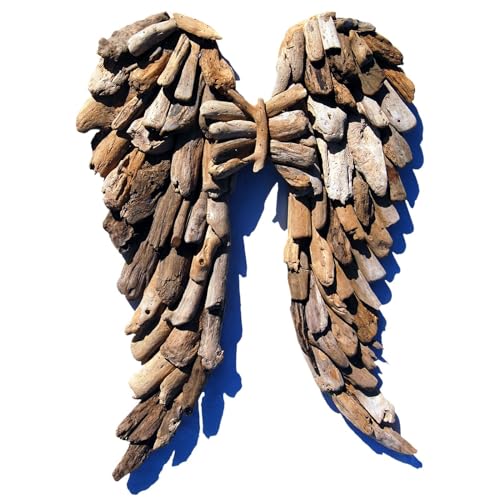 SEESTERN Treibholz Deko Engel Flügel (30 cm) Motiv Wanddeko Driftwood Holzdeko /FBA_2342_30cm von Seestern Sportswear