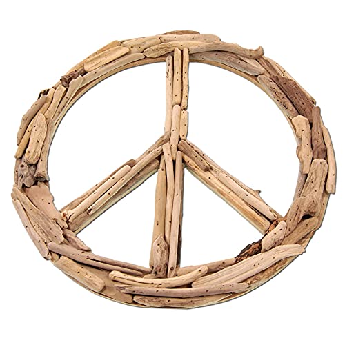 SEESTERN Treibholz Deko m. Peace (30 cm) Motiv Wanddeko Driftwood Schild Holzdeko /1435 von Seestern Sportswear